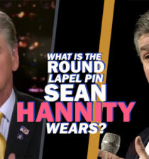 the round lapel pin Sean Hannity wears