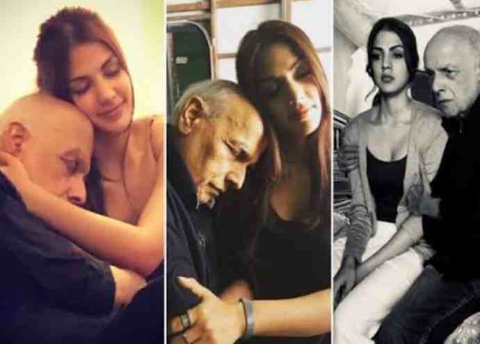 Rhea Chakraborty and Mahesh Bhatt