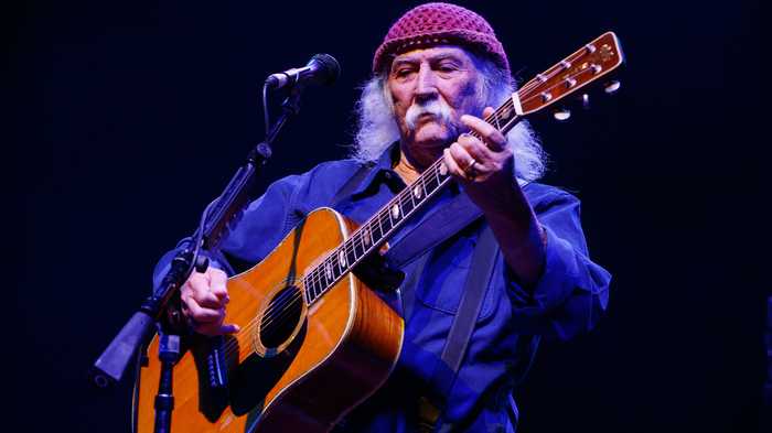 David Crosby Playing Guitar