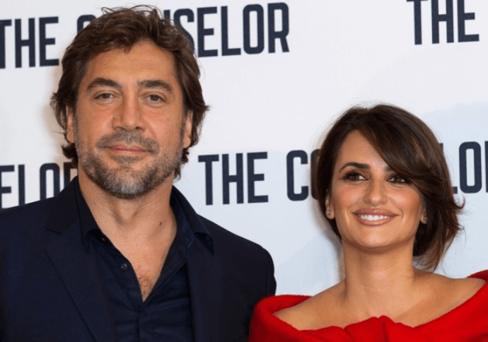 Javier Bardem with Penelope Cruz